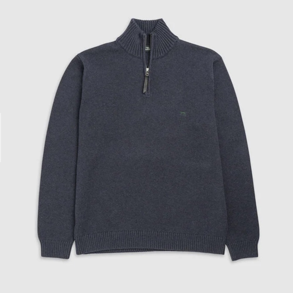 Rodd & Gunn Men's Merrick Bay 1/4 Zip Sweater in Color Ink